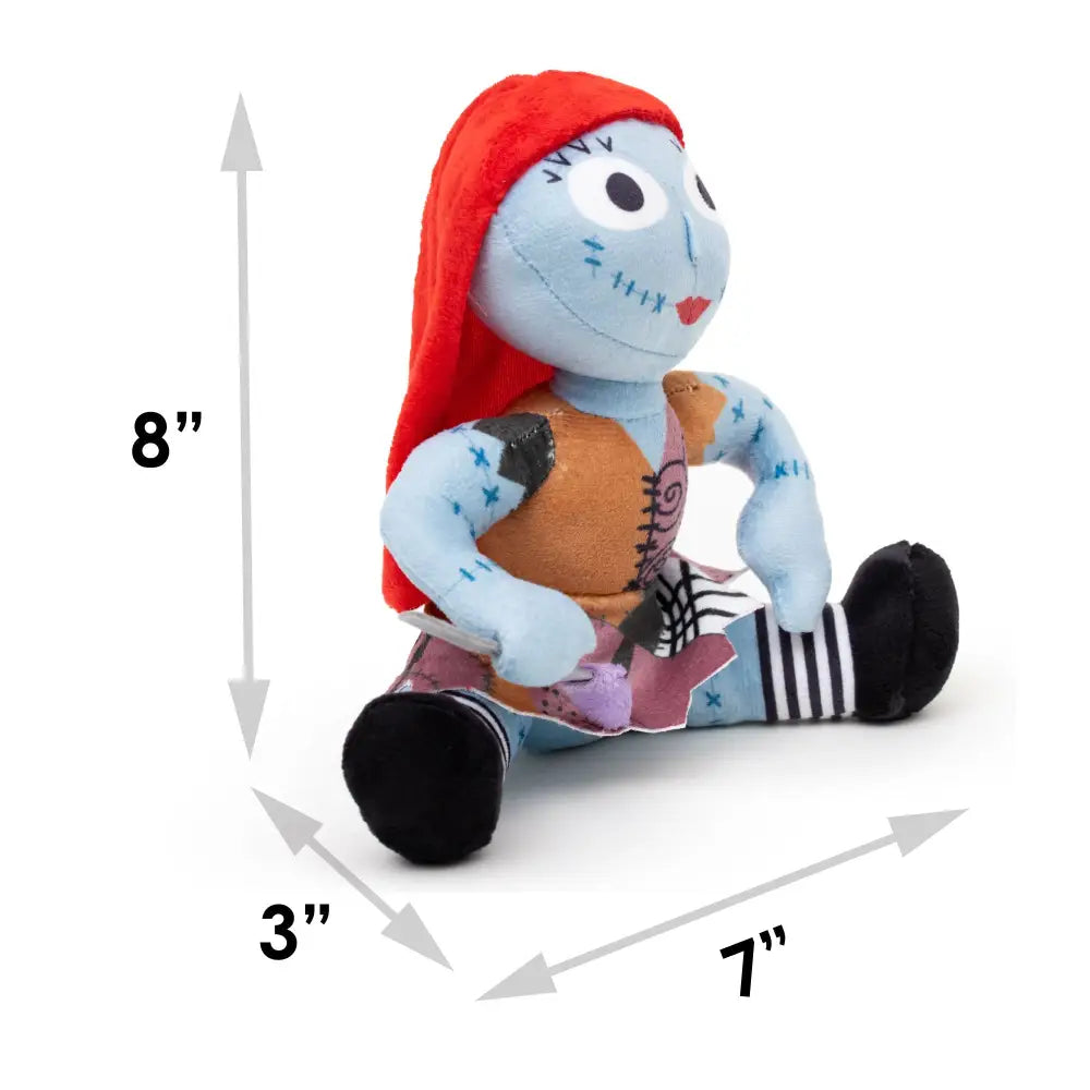 Dog Toy Squeaker Plush - The Nightmare Before Christmas Sally Sitting Pose Dog Toy Squeaky Plush