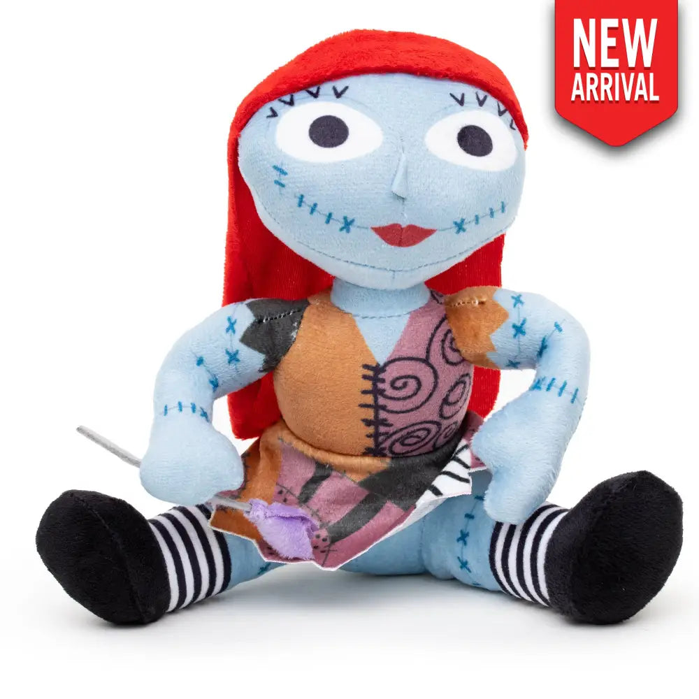 Dog Toy Squeaker Plush - The Nightmare Before Christmas Sally Sitting Pose Dog Toy Squeaky Plush