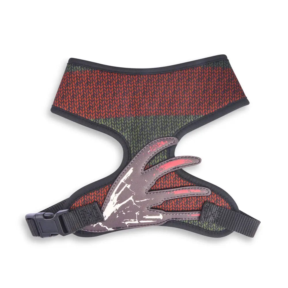 Pet Harness - A Nightmare on Elm Street Freedy Sweater Print with Hand Applique - Pet Harnesses