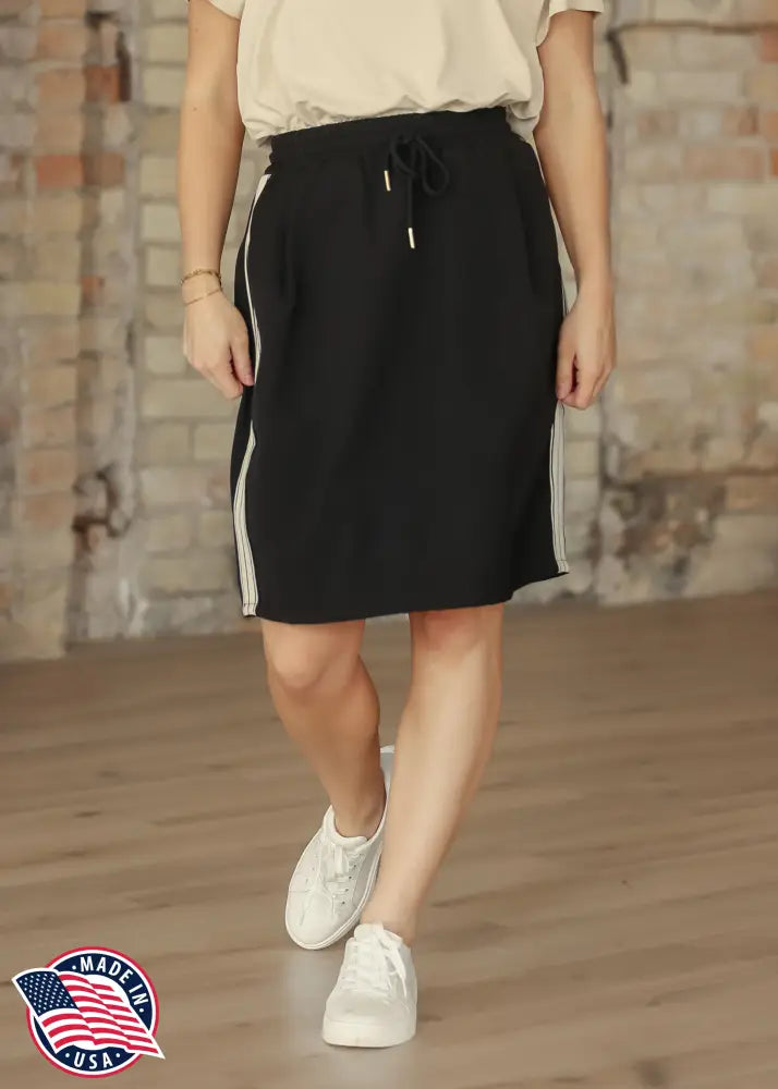 Nina Mid-Rise Track Skirt IC Skirts
