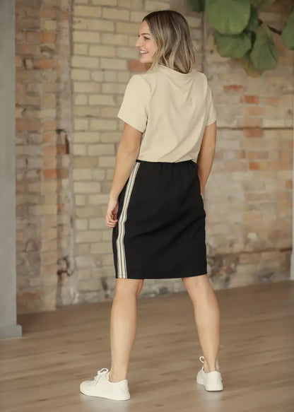 Nina Mid-Rise Track Skirt IC Skirts