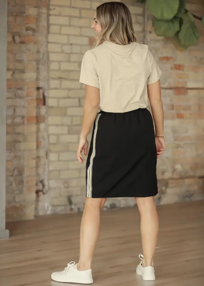 Nina Mid-Rise Track Skirt IC Skirts