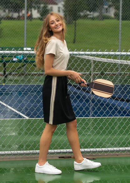 Nina Mid-Rise Track Skirt IC Skirts