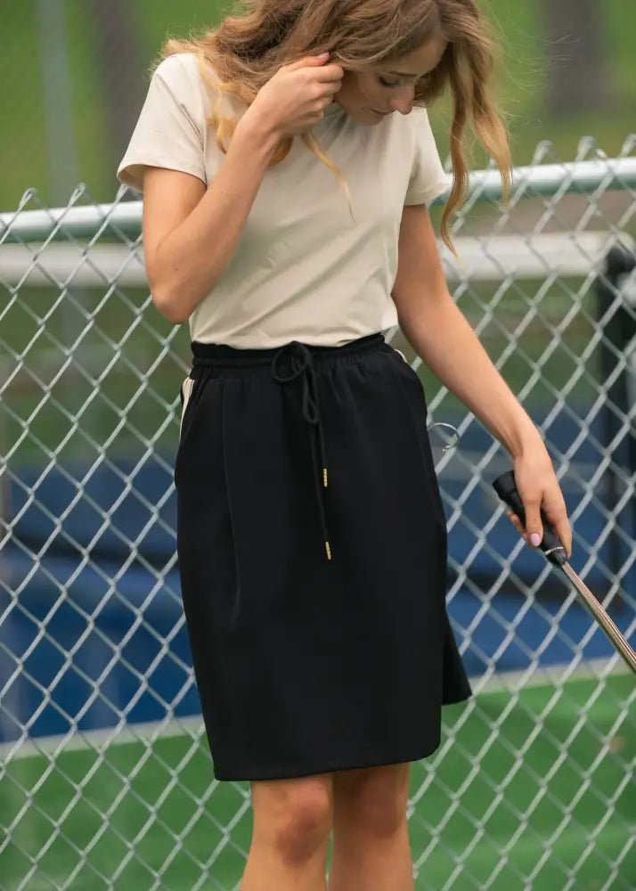 Nina Mid-Rise Track Skirt IC Skirts