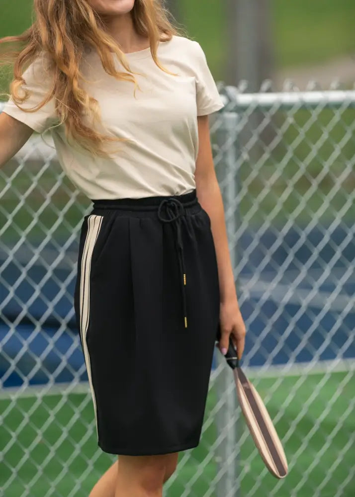 Nina Mid-Rise Track Skirt IC Skirts
