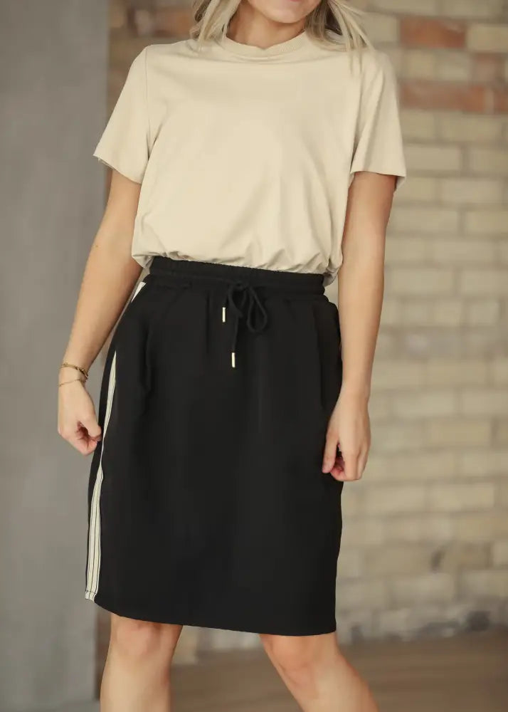 Nina Mid-Rise Track Skirt IC Skirts