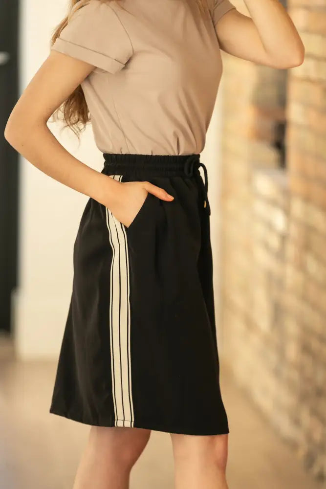 Nina Mid-Rise Track Skirt IC Skirts