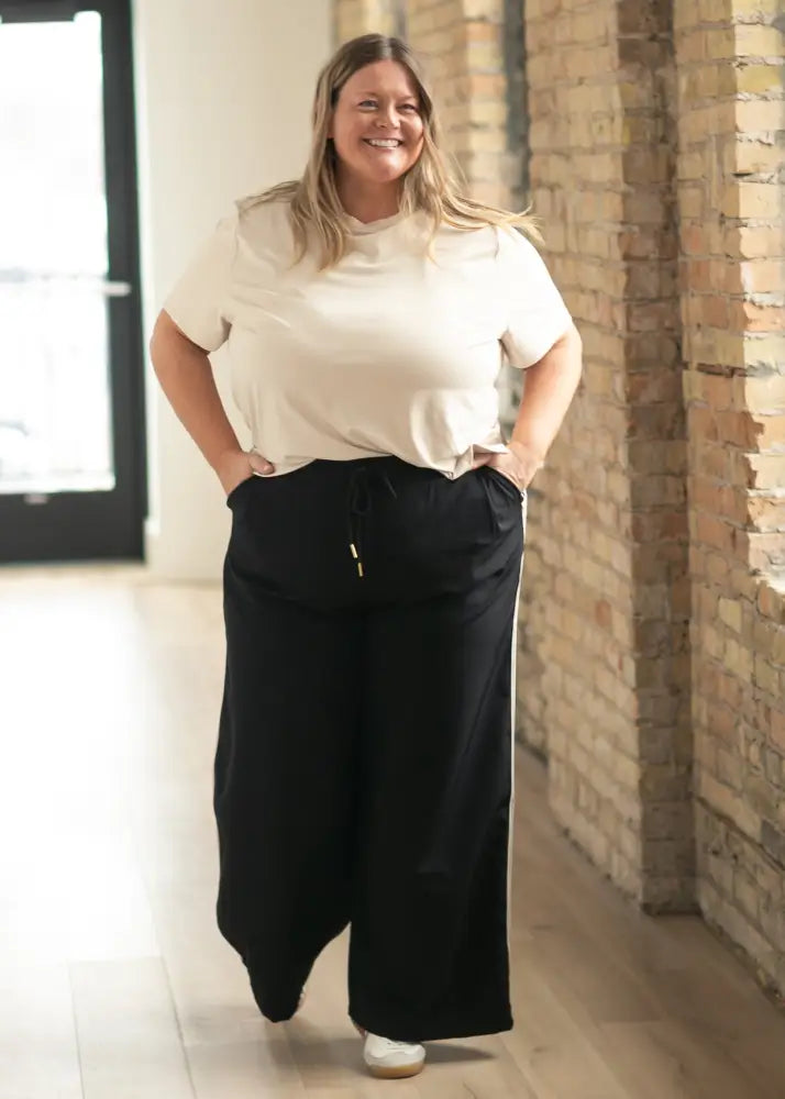 Nina Wide Leg Track Pants IC Pants