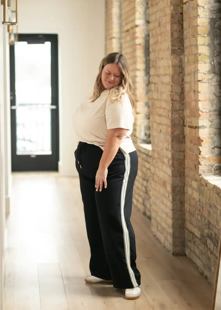 Nina Wide Leg Track Pants IC Pants