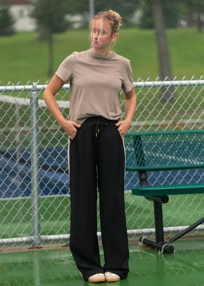 Nina Wide Leg Track Pants IC Pants