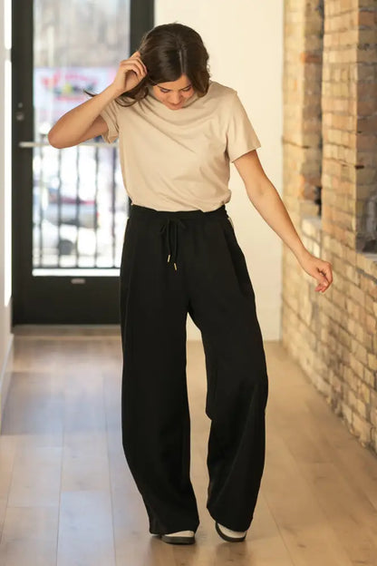 Nina Wide Leg Track Pants IC Pants