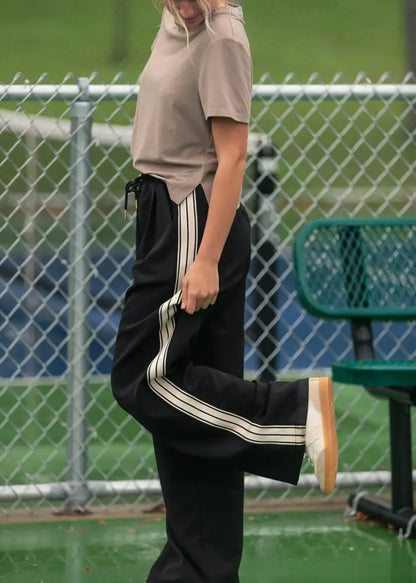Nina Wide Leg Track Pants IC Pants