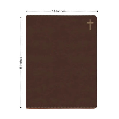 NIV Brown Standard Size Journaling Holy Bible Medium Print