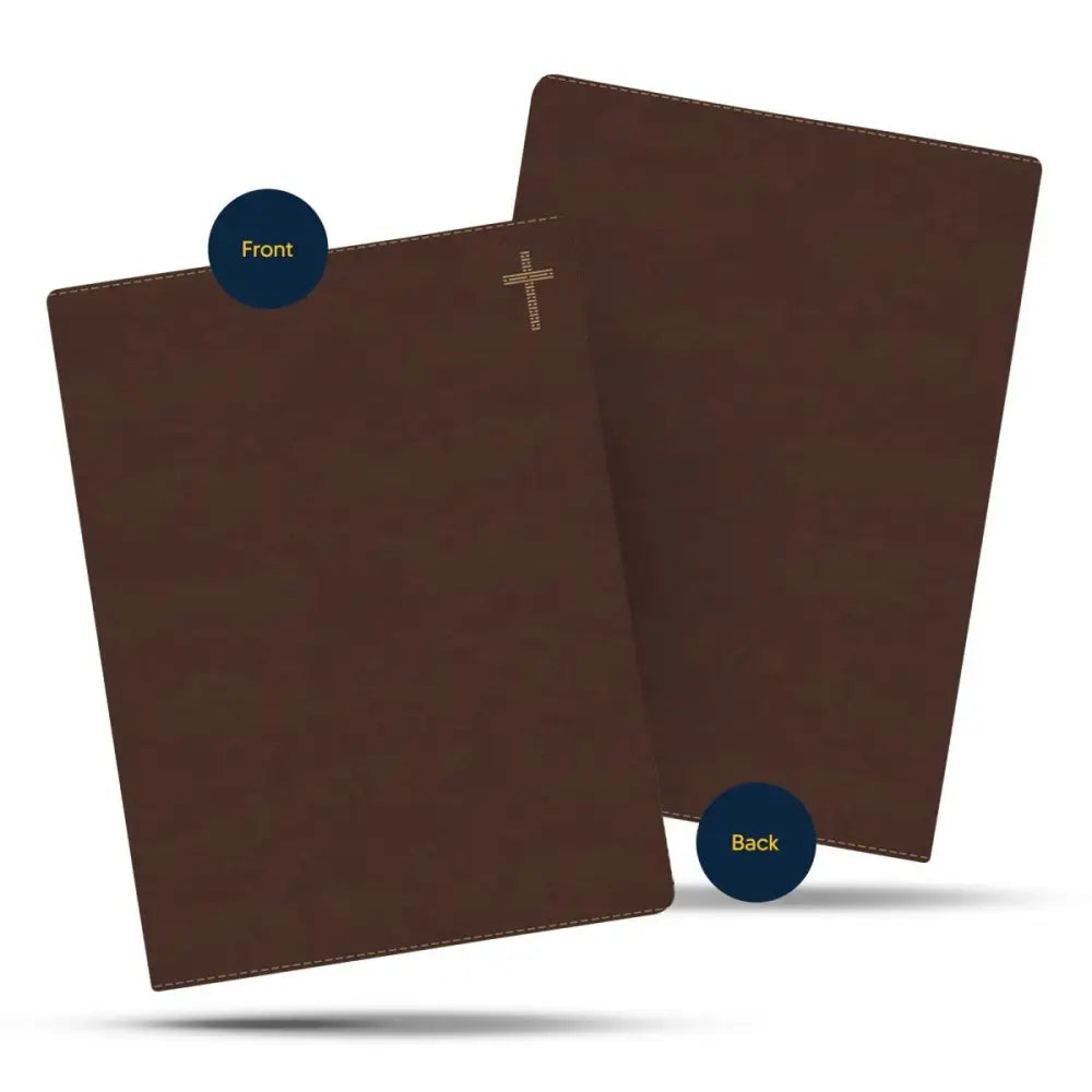 NIV Standard Size Journaling Holy Bible Medium Print - Brown