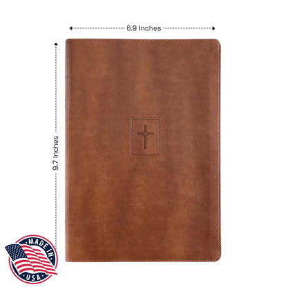 NIV Brown Standard Size Thinline Holy Bible Large Print