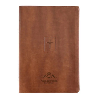 NIV Brown Standard Size Thinline Holy Bible Large Print - Wedding