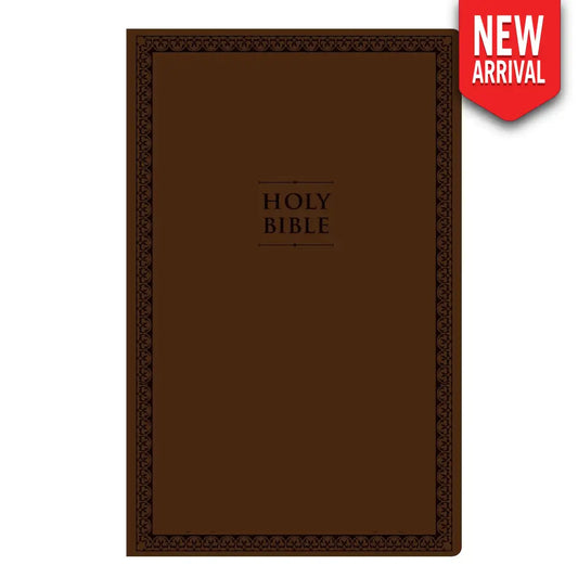 NIV Standard Size Thinline Holy Bible Small Print Brown Bible