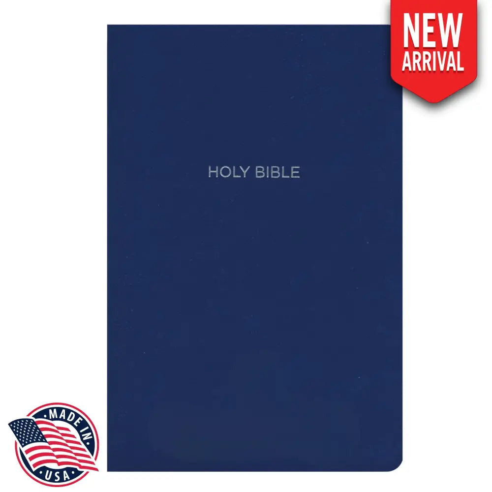 NKJV Standard Size Holy Bible Small Print - Blue Bible