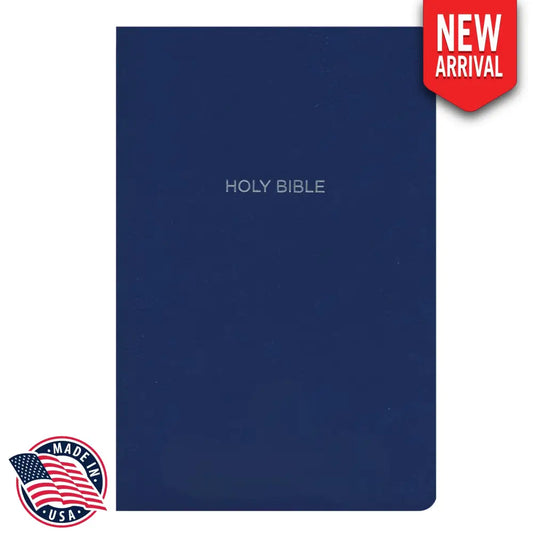 NKJV Standard Size Holy Bible Small Print - Blue Bible