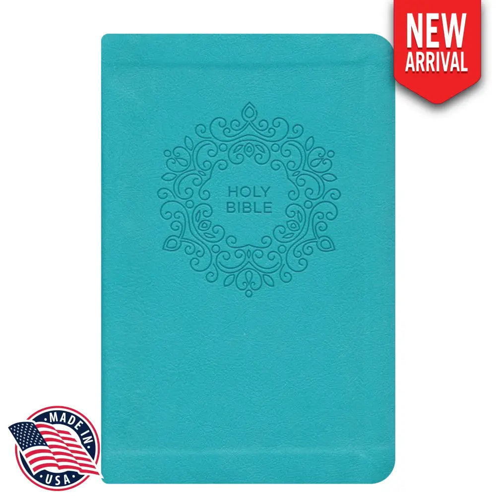 NKJV Study Size Thinline Holy Bible Large Print - Blue