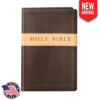 NLT Brown Tan Standard Size Holy Bible Small Print
