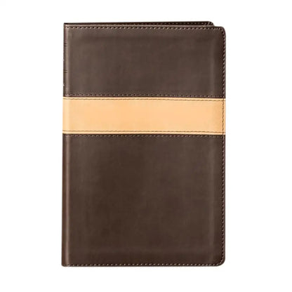 NLT Brown Tan Standard Size Holy Bible Small Print