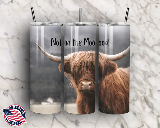 Not In The Moood – Brown Tumbler