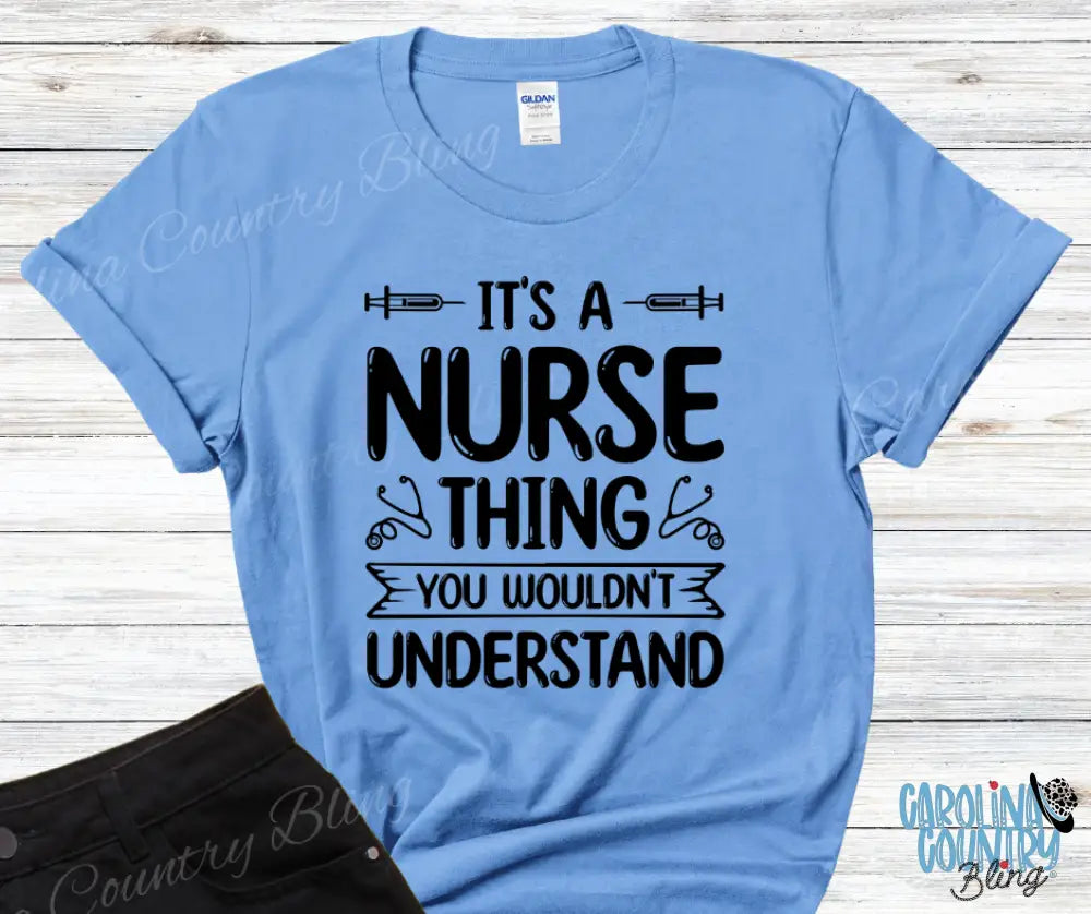 Nurse Thing – Multi Small / Blue Shirt