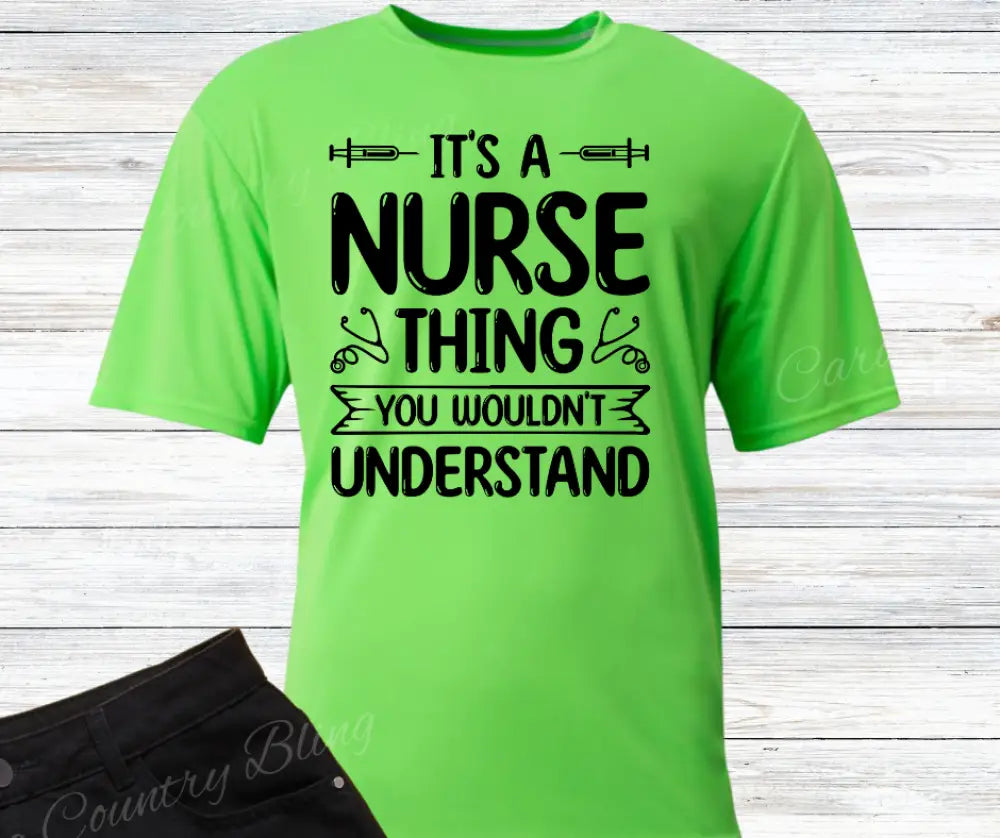 Nurse Thing – Multi Small / Short / Green Shirt