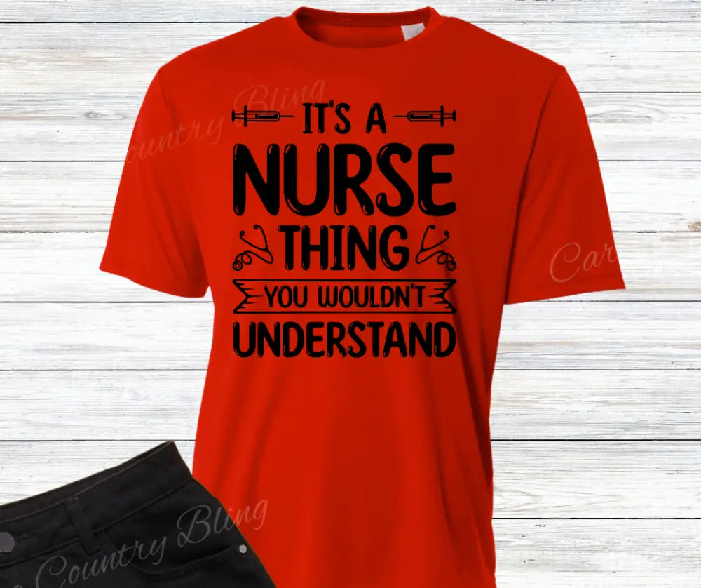 Nurse Thing – Multi Small / Short / Red Shirt