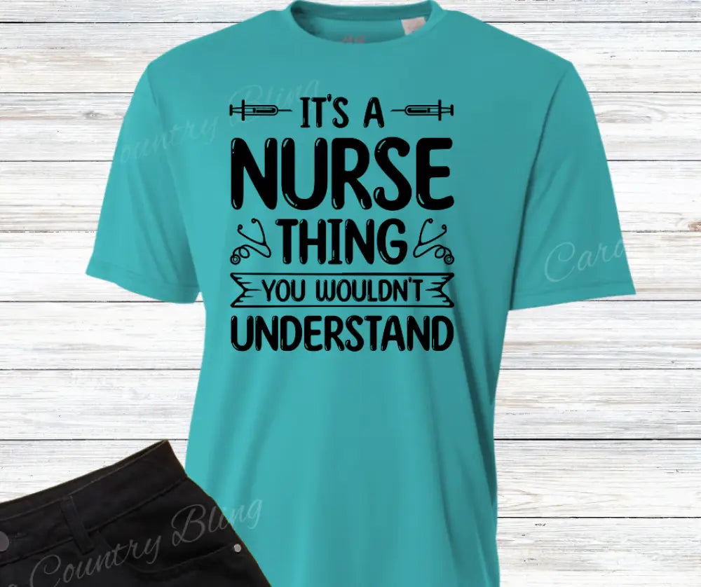 Nurse Thing – Multi Small / Short / Teal Shirt