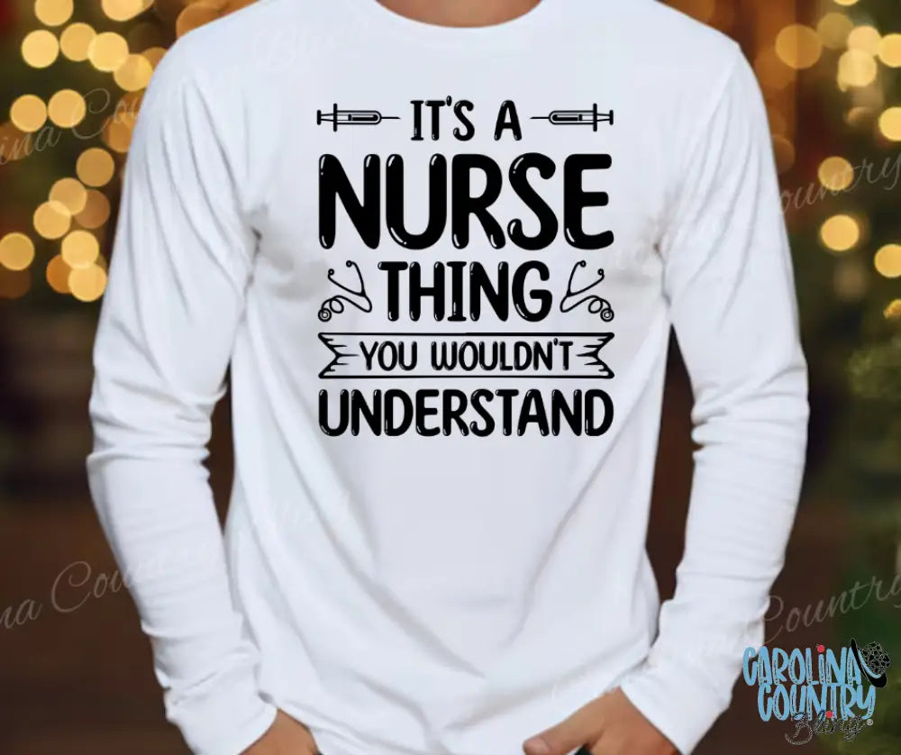 Nurse Thing – Multi Small / White Long Sleeve Shirt