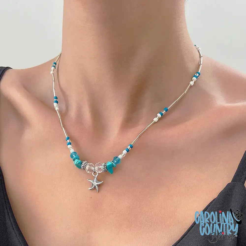 Ocean Waves – Blue Necklace