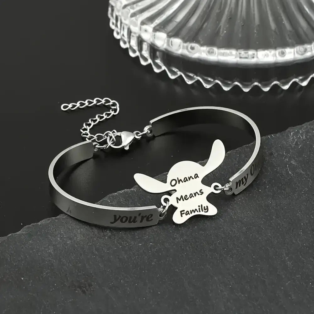 Ohana Means Family – Silver - Bracelet