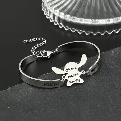 Ohana Means Family – Silver - Bracelet