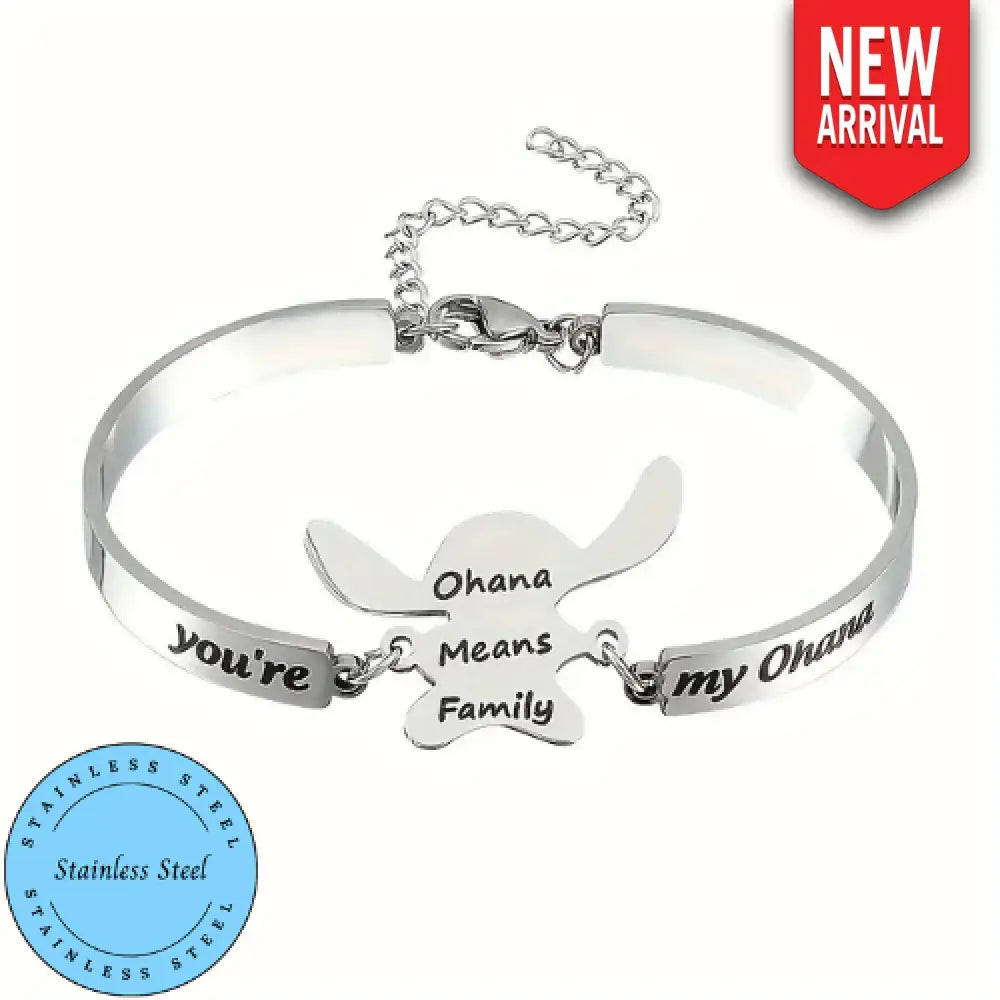 Ohana Means Family – Silver - Bracelet