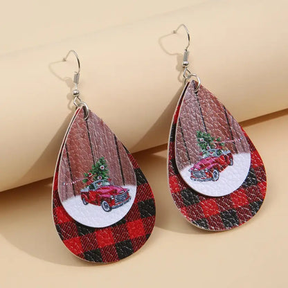 On The Farm For Christmas – Red Earrings