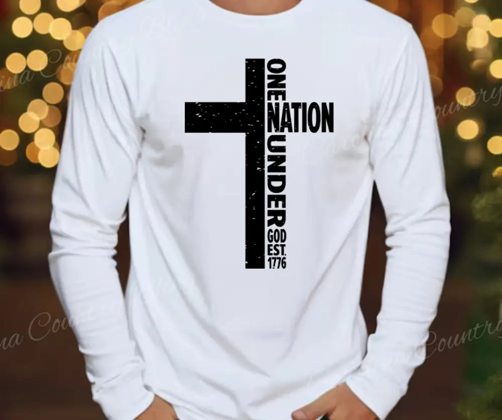 One Nation - Multi Small / Long / White Long Shirt