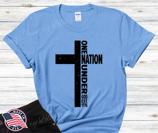 One Nation - Multi Small / Short / Blue Shirt