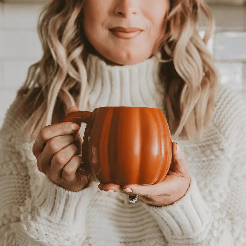 Orange Pumpkin 19 oz Figural Coffee Mug - Coffee Mugs