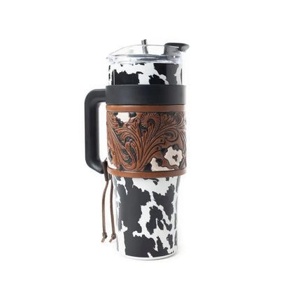 Wide Wyoming Tumbler In Black and White - Tumbler