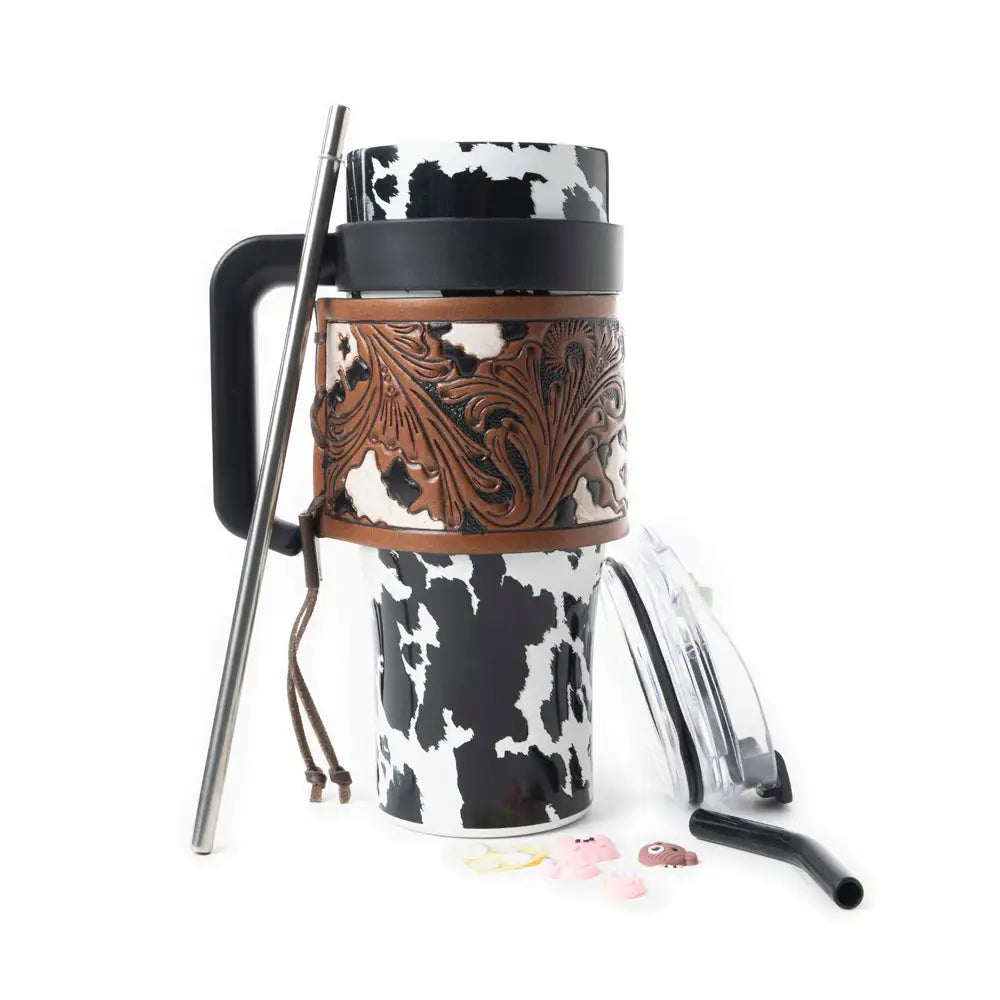 Wide Wyoming Tumbler In Black and White - Tumbler