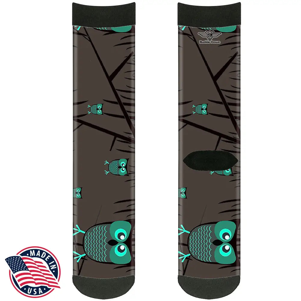 Owls in Trees - Multi Socks