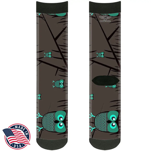Owls in Trees - Multi Socks