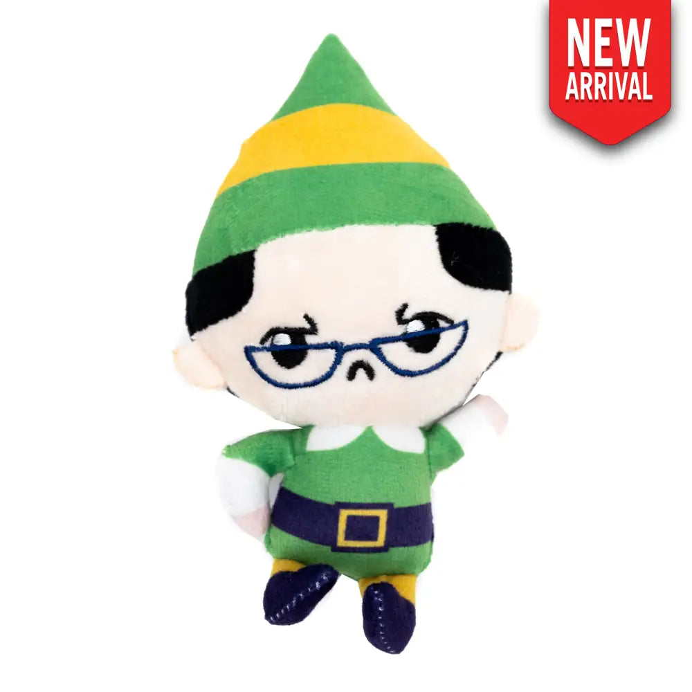Dog Toy Squeaker Plush - Elf Chibi Papa Elf Full Body Pose Dog Toy Squeaky Plush