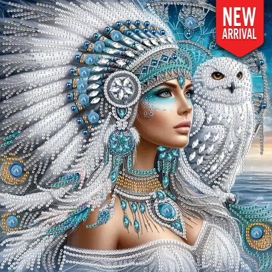 Partial Diamond Art Native American - arts & Craft kits