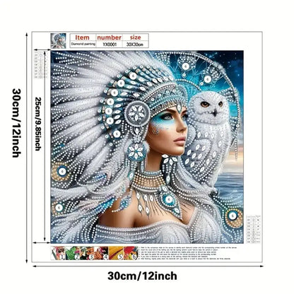 Partial Diamond Art Native American - arts & Craft kits