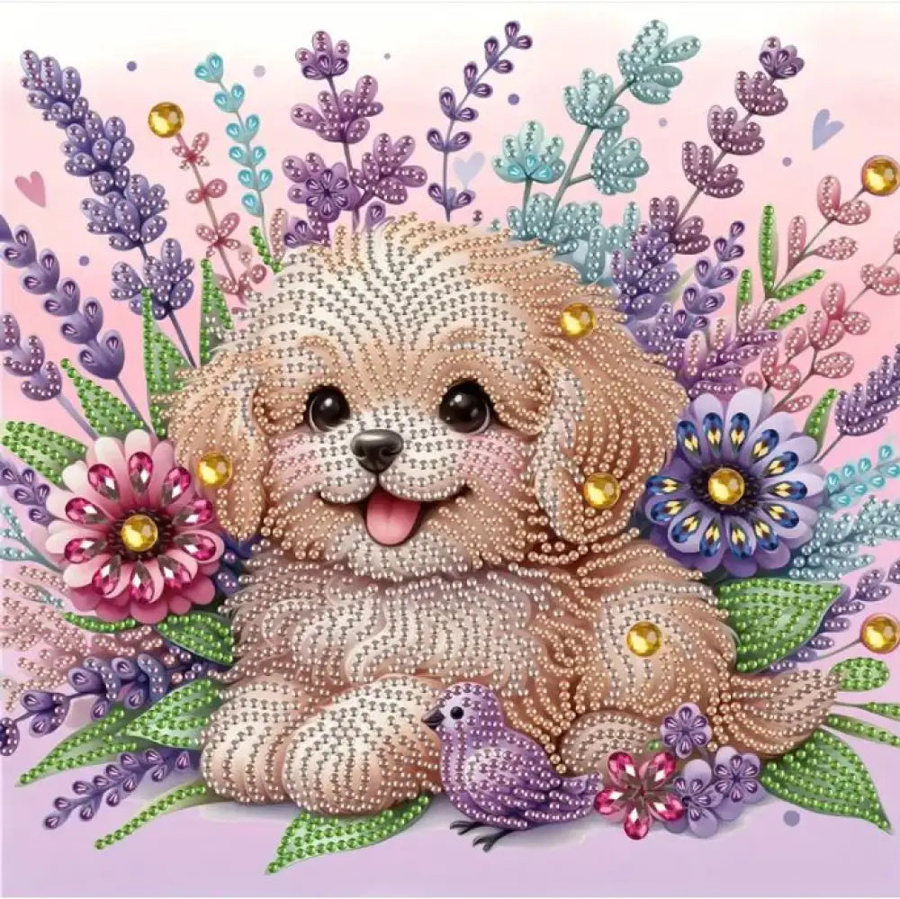 Partial Diamond Art Puppy - arts & Craft kits
