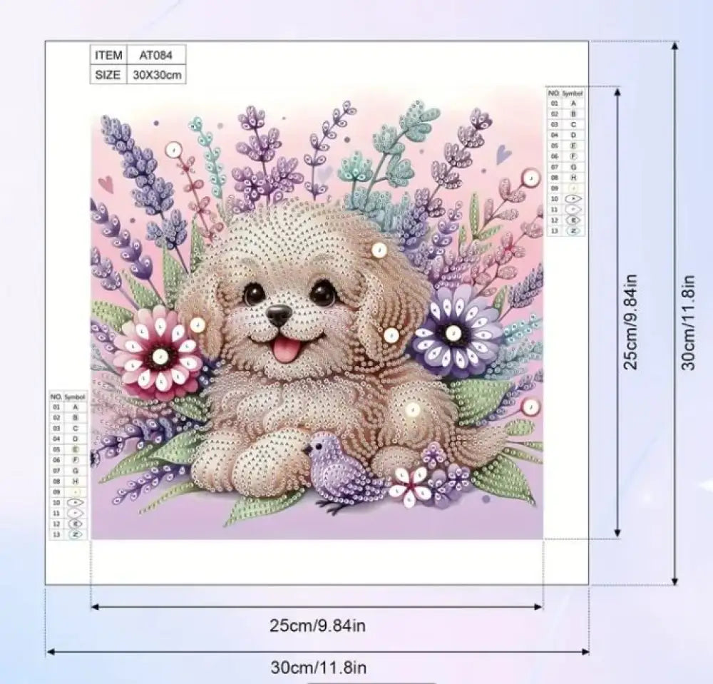 Partial Diamond Art Puppy - arts & Craft kits