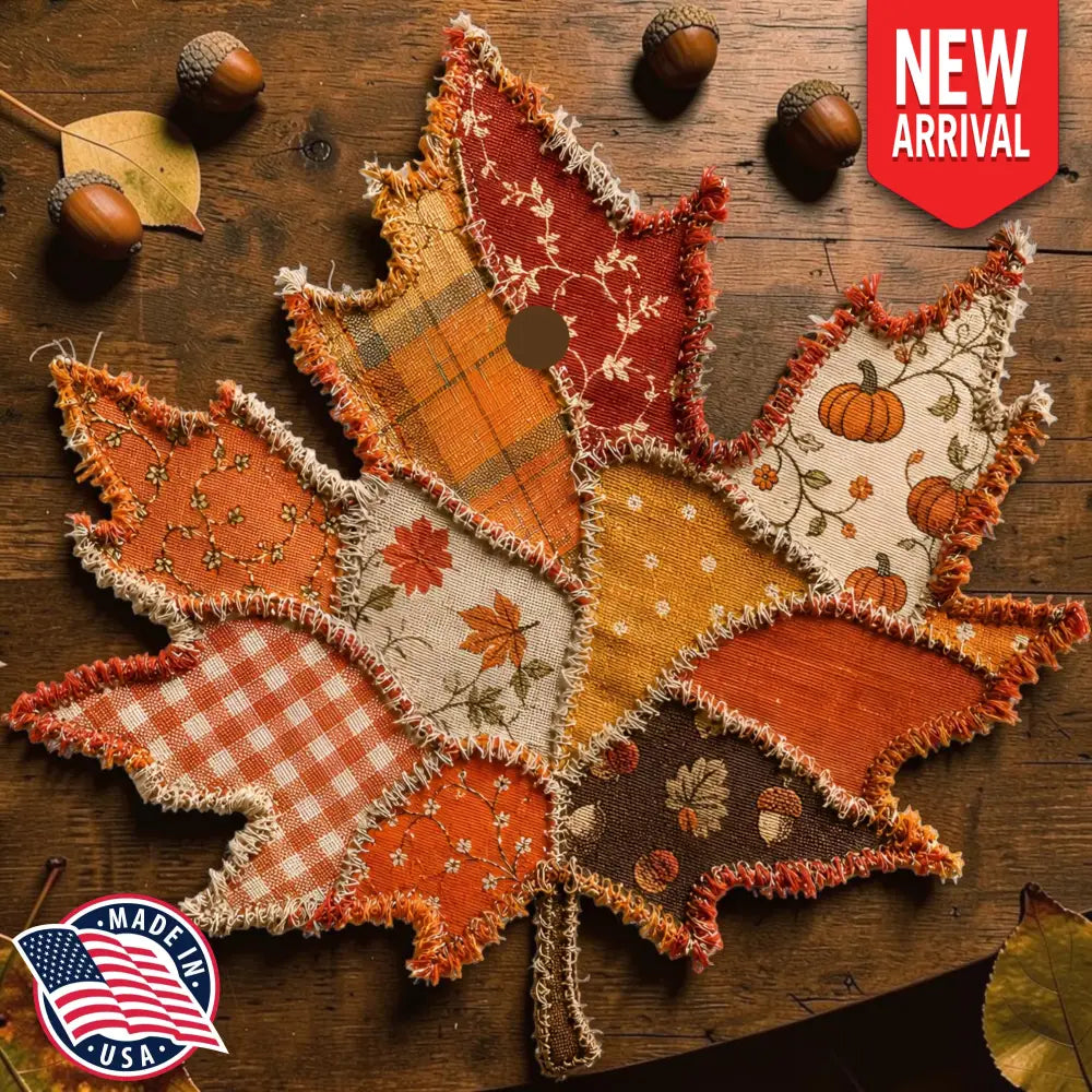 Patchwork Leaf Freshie